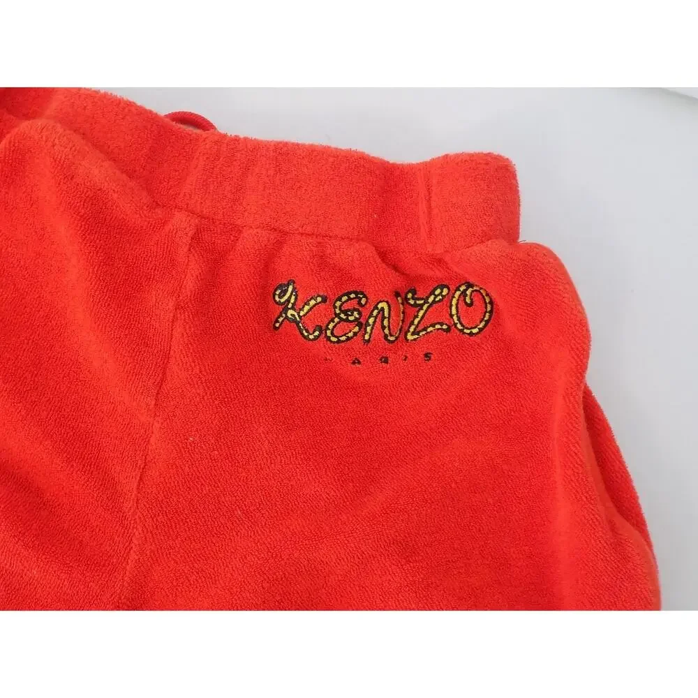 Kenzo kids shorts orange terry cloth girls size 10